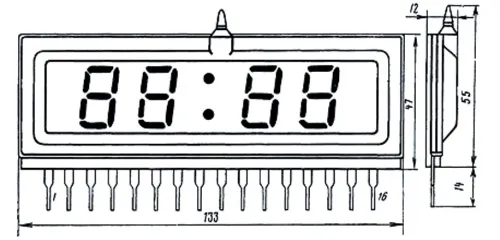 ИВЛ1-7/5 индикатор вакуумный люминесцентный фото 3 ИВЛ1-7/5 индикатор вакуумный люминесцентный фото 3